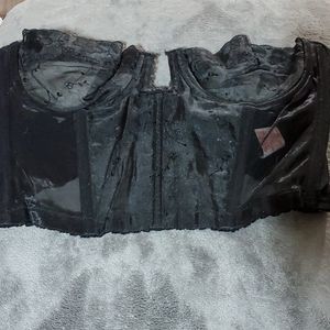 Black lacey bustier wired 36C